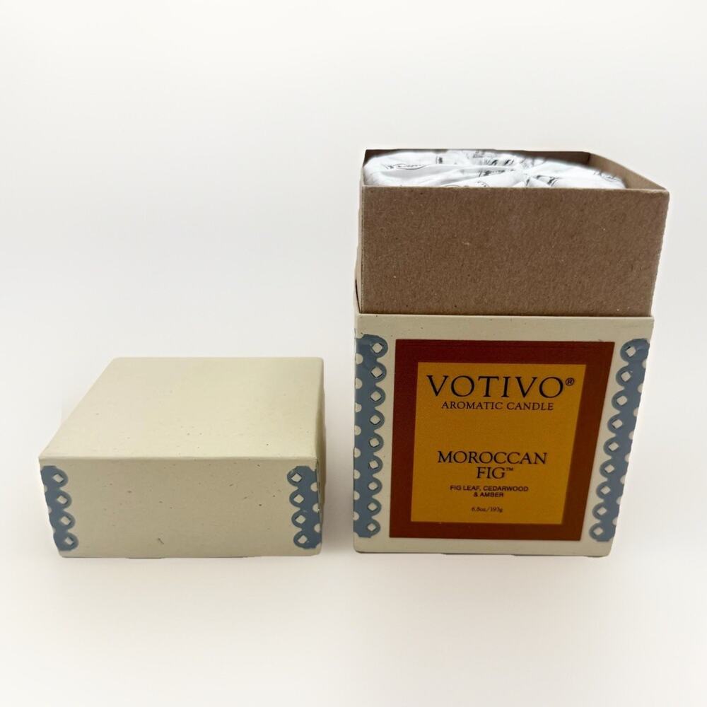 Votivo Moroccan Fig Fragrance No. 41 Aromatic Candle 6.8oz 193g 50-60 Hour Wax - Picture 2 of 6